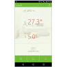 Wired weekly WiFi chronothermostat Comfort.me smartphone APP