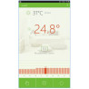 Wired weekly WiFi chronothermostat Comfort.me smartphone APP