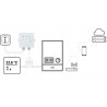 Wired weekly WiFi chronothermostat Comfort.me smartphone APP