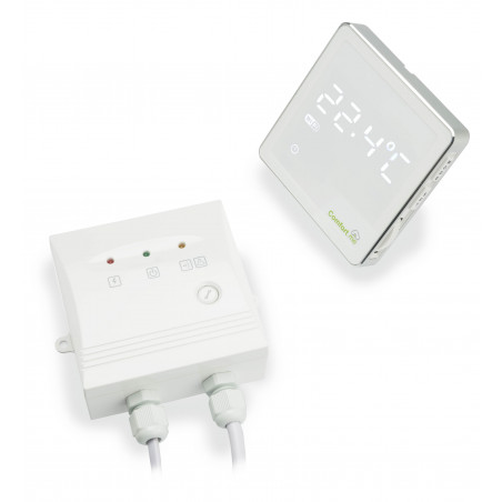 Wired weekly WiFi chronothermostat Comfort.me smartphone APP