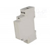 Custodia case 1 modulo guida DIN plastica PPO dimensioni 90 x 17,5 x 53mm grigio