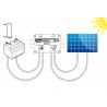 Regolatore di carica solare batteria piombo pannelli fotovoltaici 12V DC 6A