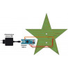 MONTIERTER MEHRFARBIGER WEIHNACHTSSTAR MIT 56 NEOPIXEL RGB-LEDs für Arduino