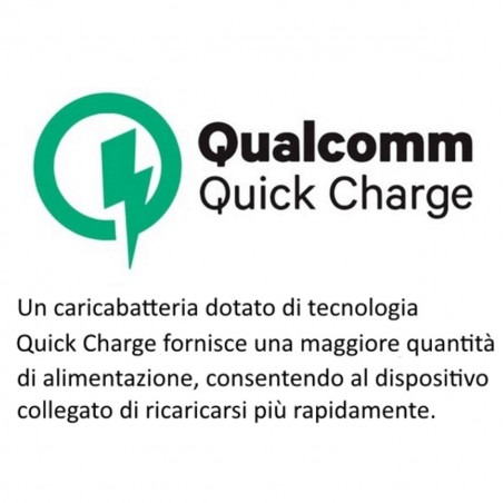 Caricatore con plug accendisigari, doppia uscita USB Quick charge 3,1 A