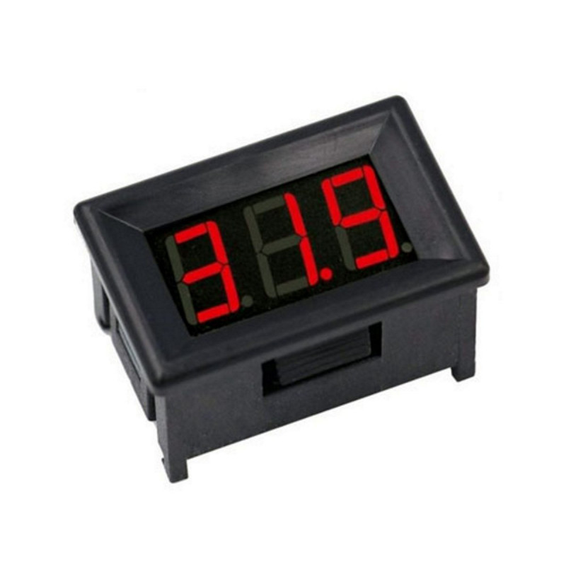 OSALADI 3 Pezzi Voltmetro Amperometro Digitale LED DC 4-30V 0-10A | Display Blu Con Lettere Gialle | Micro Strumento Di Misura Per Auto