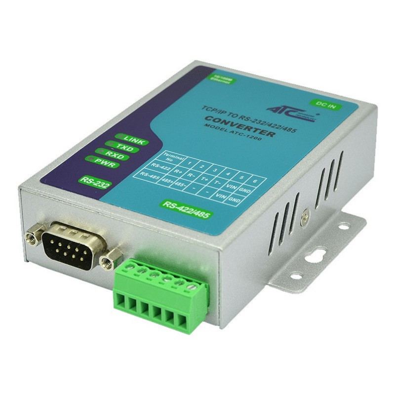 Convertisseur LAN Ethernet série RS232 RS485 RS422 COM TCP émulateur ATC-1200