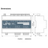 IONO UNO - Interfaz de E / S profesional con placa de barra DIN de carcasa Arduino