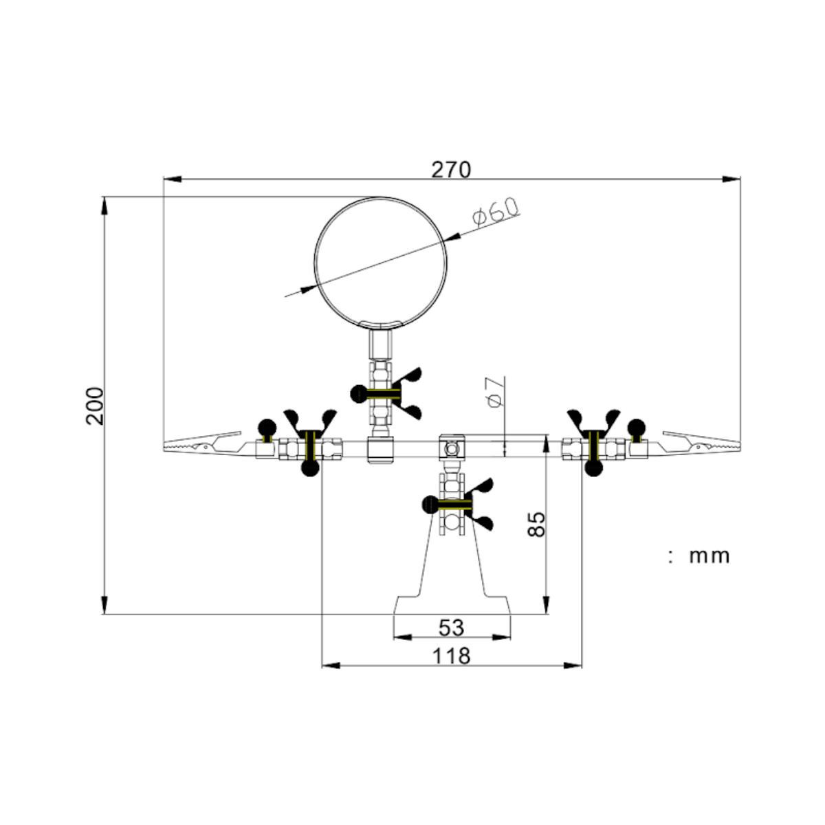 TOOLCRAFT TO-6546642 ZD-10D Handmonokular Vergrößerungsfaktor 2.5 x Linsengröße 