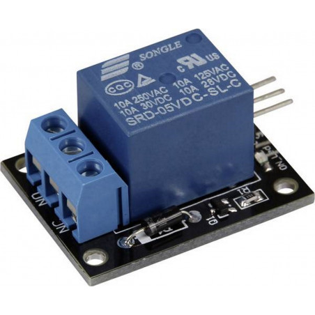 Módulo de blindaje 1 relé KY019RM 5V Arduino NA COM NC 240 VAC, 10 A 28 VDC 10 A