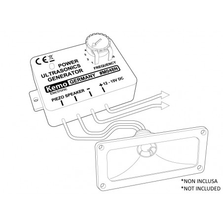 Generatore di potenza Ultrasuoni regolabile 8 – 40KHz alimentazione 12 – 15V DC