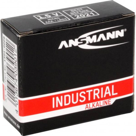 10er Set Ansmann Alkali Industrial Mini AAA LR03 1,5V Batterie