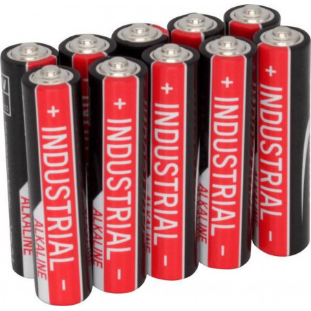 Set of 10 pcs Ansmann alkaline Industrial Mini AAA LR03 1,5V battery