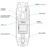 Dual technology PIR + MW sensor Defender wireless curtain and smart wire