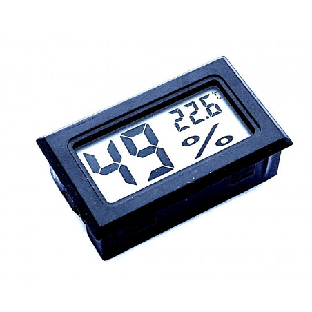 Termometro igrometro digitale da pannello -20°C +70°C umidità 10-99 RH