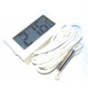 Digital panel thermometer -20 ° C + 70 ° with white battery 1m probe