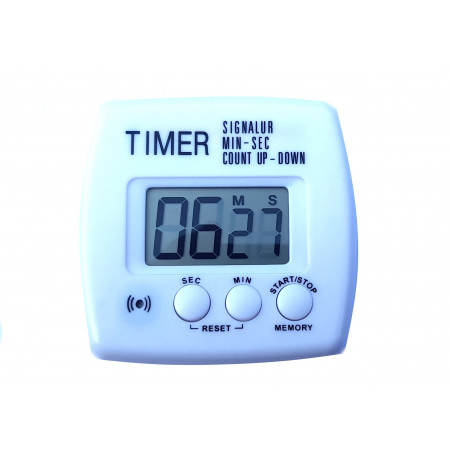 Digitaler Küchentimer mit LCD-Anzeige Auf und Ab Minuten Sekunden Alarmton