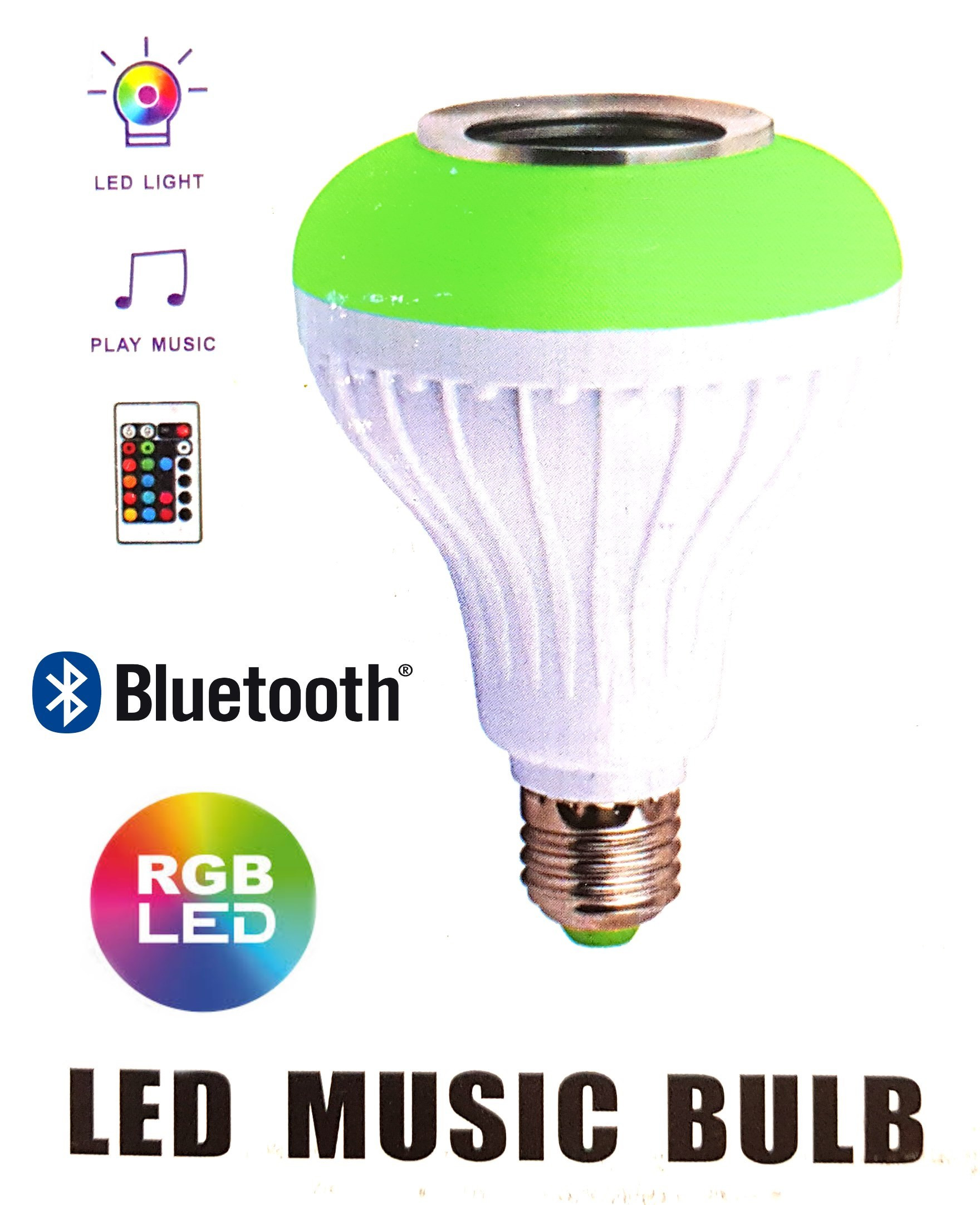 Music Bulb E27 LED RGB music bulb speaker remote control