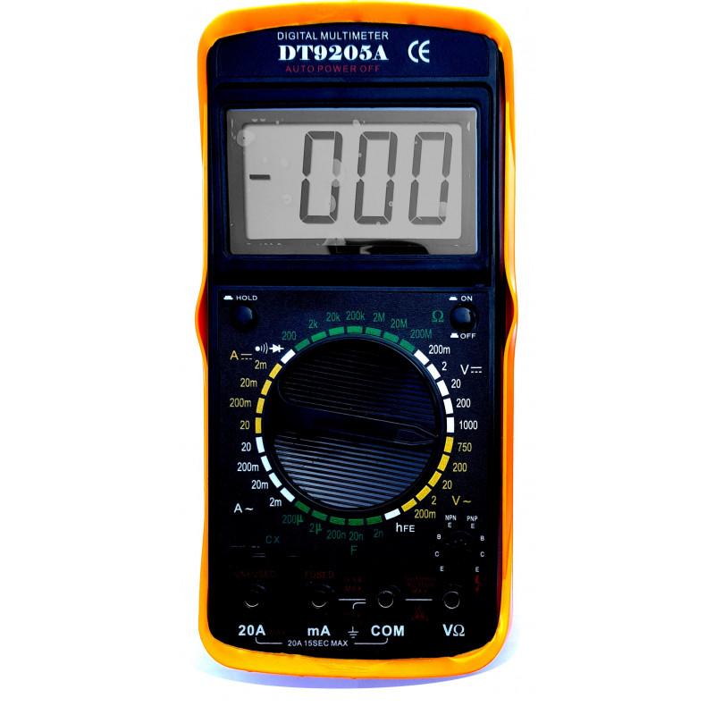 Elektronisches Digitalmultimeter Volt Ampere Ohm Kapazität Transistor Hold