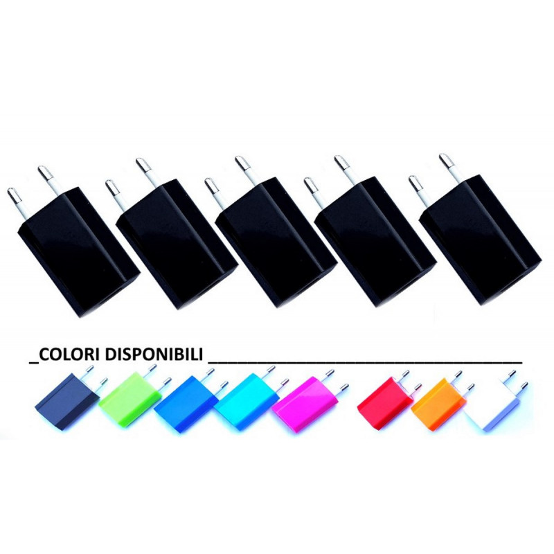 Ultrakompaktes 5V 1A USB-Netzteil mit farbigem 100-240V 0,15A Eingangsstecker Ultrakompaktes 5V 1A USB-Netzteil mit farbigem 100-240V 0,15A Eingangsstecker