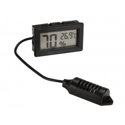 Higrómetro / termómetro de pantalla digital Velleman Pmhygro para panel - negro