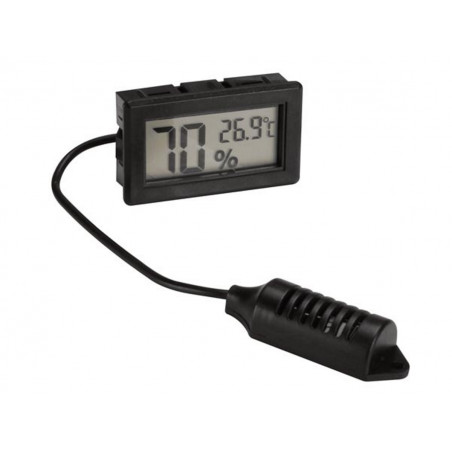 Hygromètre / thermomètre à affichage numérique Velleman Pmhygro pour panneau - noir