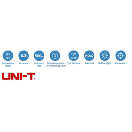 Infrared thermometer for body temperature (from + 32 ° C to + 45 ° C) UNI-T UT30R