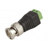 Male BNC connector with screw terminal