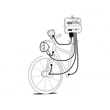 USB charger for smartphones, tablets, mp3, bicycle navigators for dynamo 800mA