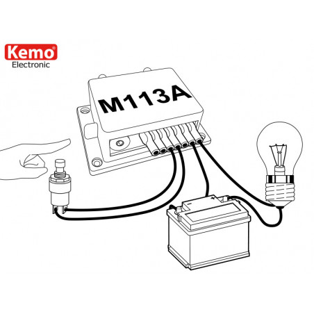 Timer monostabile pulsanti start stop 12V DC regolabile 2sec- 23min con uscita relè