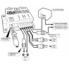 Timer monostabile pulsanti start stop 12V DC regolabile 2sec- 23min con uscita relè