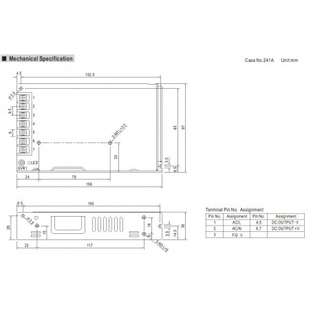 Alimentation à découpage stabilisée universelle 12V DC 12.5A LRS-150-12