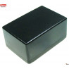 Mini contenedor de plástico negro 72x50x35 mm apertura 4 tornillos