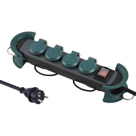 IP44 PRO Line PDUs mit Kabeltrommel, 4 Schuko-Buchsen, 16-A-Stecker, 4 m Kabel