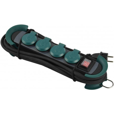 IP44 PRO Line PDUs mit Kabeltrommel, 4 Schuko-Buchsen, 16-A-Stecker, 4 m Kabel
