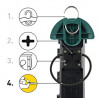 IP44 PRO Line PDUs mit Kabeltrommel, 4 Schuko-Buchsen, 16-A-Stecker, 4 m Kabel