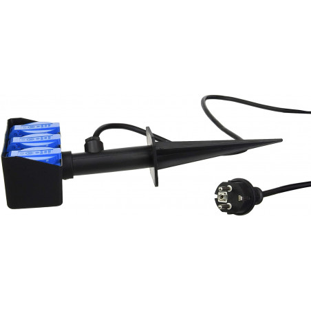 Garden extension with power strip with spike Electraline