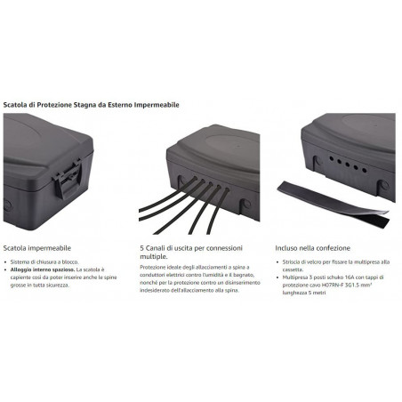 Electraline 300175 Waterproof Outdoor Waterproof Protection Box