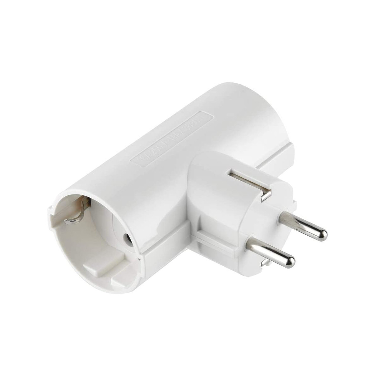 Adattatore Domino Laterale 2x16A Bianco – Presa Multipla A Spina, Uso Interno, IP20, 250V - 4