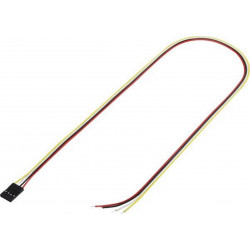 Câble de 50 cm avec connecteur à bande femelle total de pôles: 4 pas: 2,54 mm