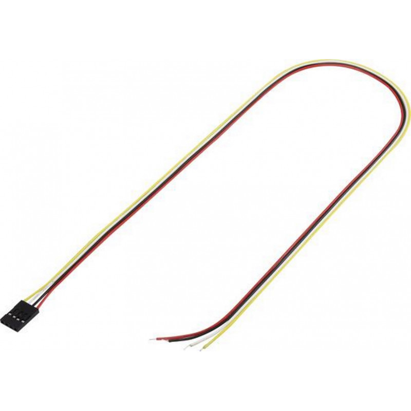 50cm cable with female strip connector total of poles: 4 pitch: 2.54 mm