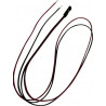 50 cm Kabel mit Buchsenstecker insgesamt Pole: 2 Teilung: 2,54 mm