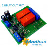 MODBUS RTU Mini OUT 2 output relè SPDT 16A su BUS RS485 scheda sfusa