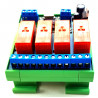 MODBUS RTU Mini OUT 4 output relè SPDT 16A su BUS RS485 modulo DIN