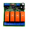 MODBUS RTU Mini OUT 4 sorties relais SPDT 16A sur module BUS RS485 DIN
