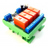 MODBUS RTU Mini OUT 4 output relè SPDT 16A su BUS RS485 modulo DIN