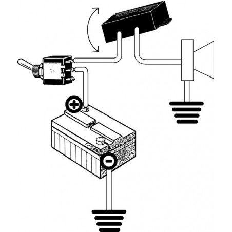 Alarma antirrobo basculante para motos scooters bicicletas 0-12-25V