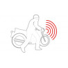 Allarme antifurto ad inclinazione per motociclette scooter biciclette 0-12-25V