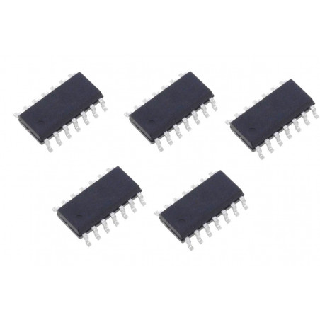 5 x CD40106BM TEXAS INSTRUMENTS 6 Schmitt SO14 SMD-Trigger