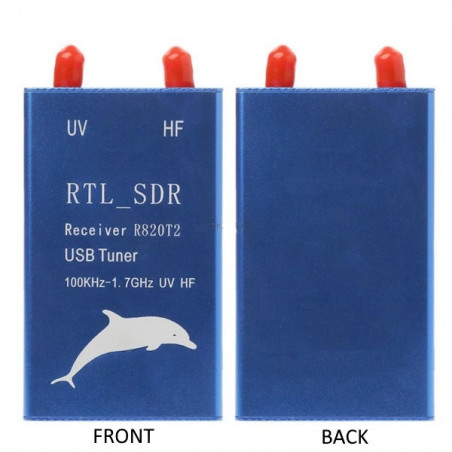 KIT USB SDR RTL2832U + R820T2 0.1-1700MHz Software RF DVB-T AM FM DAB HF VHF UHF