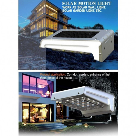 Smart Solar LED Outdoor Wall Lamp with Motion Sensor